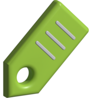 3d icon of tag price png