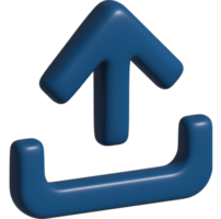3d icon of upload png