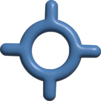 3D-Symbol des Ziels png