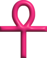 3d ikon av ankh symbol png