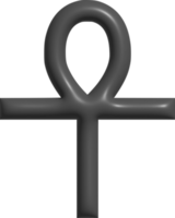 icono 3d del símbolo ankh png