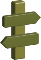 3D-Symbol des Straßenschilds png