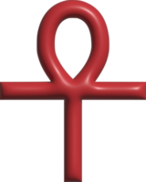 3d icon of ankh symbol png