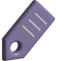 3d icon of tag price png