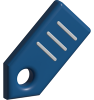 3d icon of tag price png