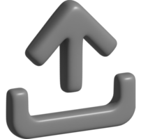 3D-Symbol des Uploads png