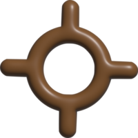 3D-Symbol des Ziels png