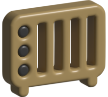 3d icon of radiator png