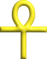 3d ikon av ankh symbol png