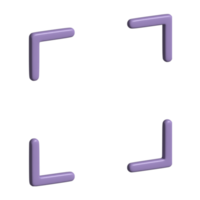 ícone 3d de redimensionar png