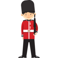 Boy in British Army england national costume png