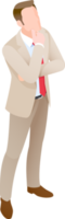 Businessman standing symbol png