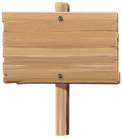 ilustración de letrero de madera png