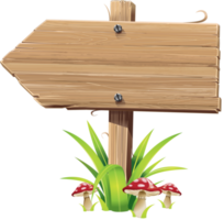 illustration de signe de bois png