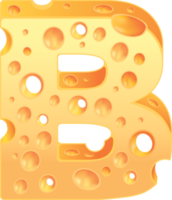 style de police de jeu d'alphabet de fromage png