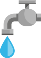 couleur plate de l'icône du robinet png