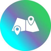 Folded Map Vector Icon