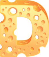 conjunto de alfabeto de queso estilo de letra png