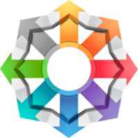 pil cirkel diagram bakgrund png