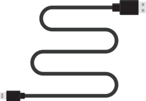 Charging cable flat icons png