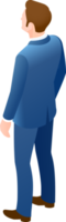 Businessman standing symbol png