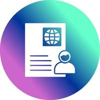 Global Profile Vector Icon