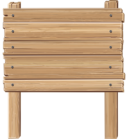 ilustración de letrero de madera png