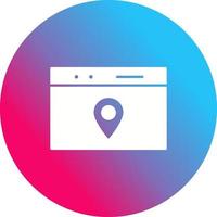 Unique Location Web Advertising Vector Icon