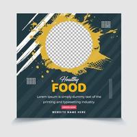 Today's special food menu promotional shop social media  post template eps vector file