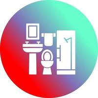 icono de vector de baño