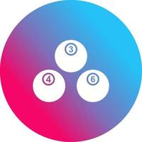 Unique Snooker Balls Vector Icon