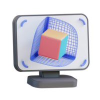 3d illustrazione computer e 3d modellismo png