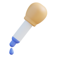 3D-Darstellung Pipette Grafikdesign png