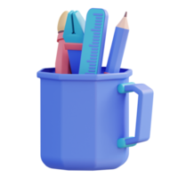 conception d'outils en verre d'illustration 3d png