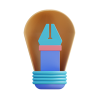 3d illustration idea design png