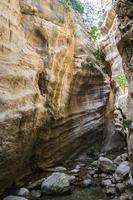 garganta de avakas. hermoso cañón en chipre. foto