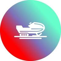 Snowmobile Vector Icon