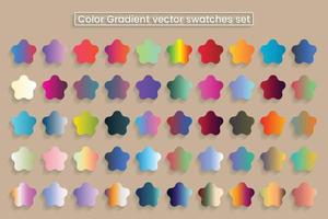 gradientes color vibrante conjunto grande muestras fondo vector