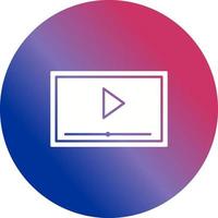 Video Screening Vector Icon