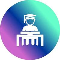 Unique Studying on Desk Vector Icon