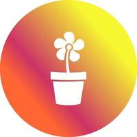 Flower Pot Vector Icon