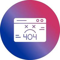404 Error Vector Icon