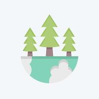 Icon Earth Environment. related to Environment symbol. flat style. simple illustration. conservation. earth. clean vector