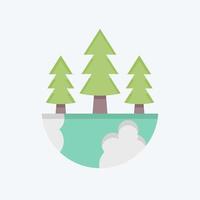 Icon Earth Environment. related to Environment symbol. flat style. simple illustration. conservation. earth. clean vector