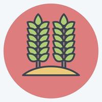 Icon Agriculture. related to Environment symbol. color mate style. simple illustration. conservation. earth. clean vector