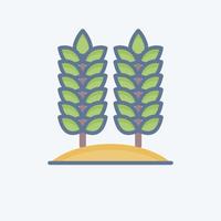 Icon Agriculture. related to Environment symbol. doodle style. simple illustration. conservation. earth. clean vector