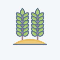 Icon Agriculture. related to Environment symbol. doodle style. simple illustration. conservation. earth. clean vector