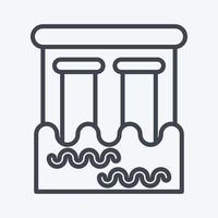 Icon Dam. related to Environment symbol. line style. simple illustration. conservation. earth. clean vector