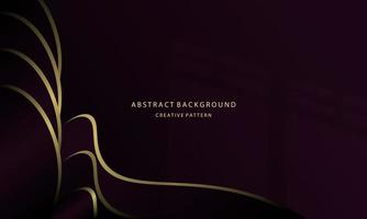 abstract background geometric liquid gradient black color and purple gradient with gold light on the back, for posters, banners, etc., vector design copy space area eps 10