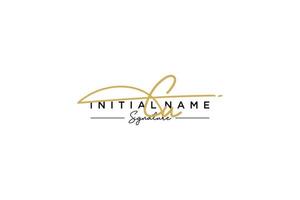 Initial CU signature logo template vector. Hand drawn Calligraphy lettering Vector illustration.